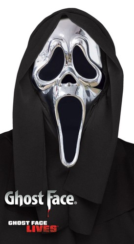Scream ghost face chrome - face,